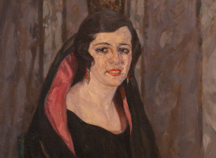 Francisco Viscai Albert - Retrato de la cantante mexicana Esperanza Iris